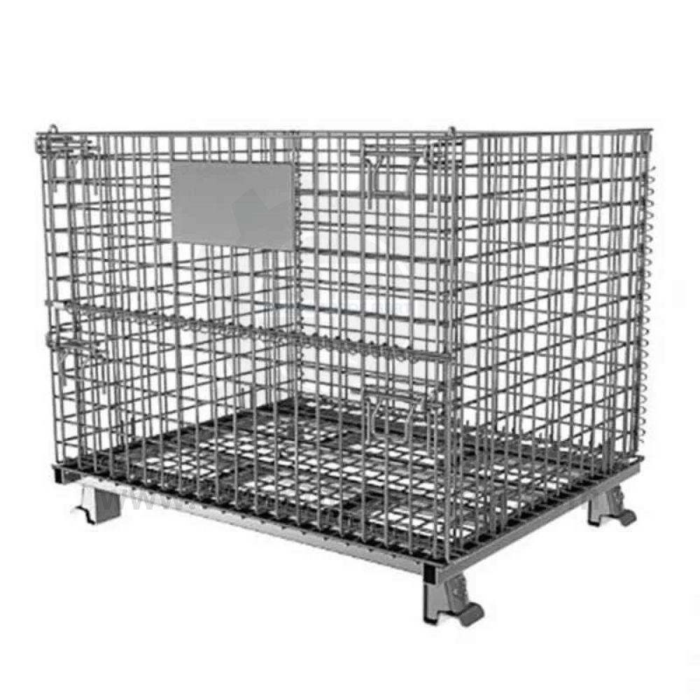 Bigapple 400kg Stainless Steel Material Handling Cage Trolley, TRL-SPH-ROLL-CONTAINER-400KG